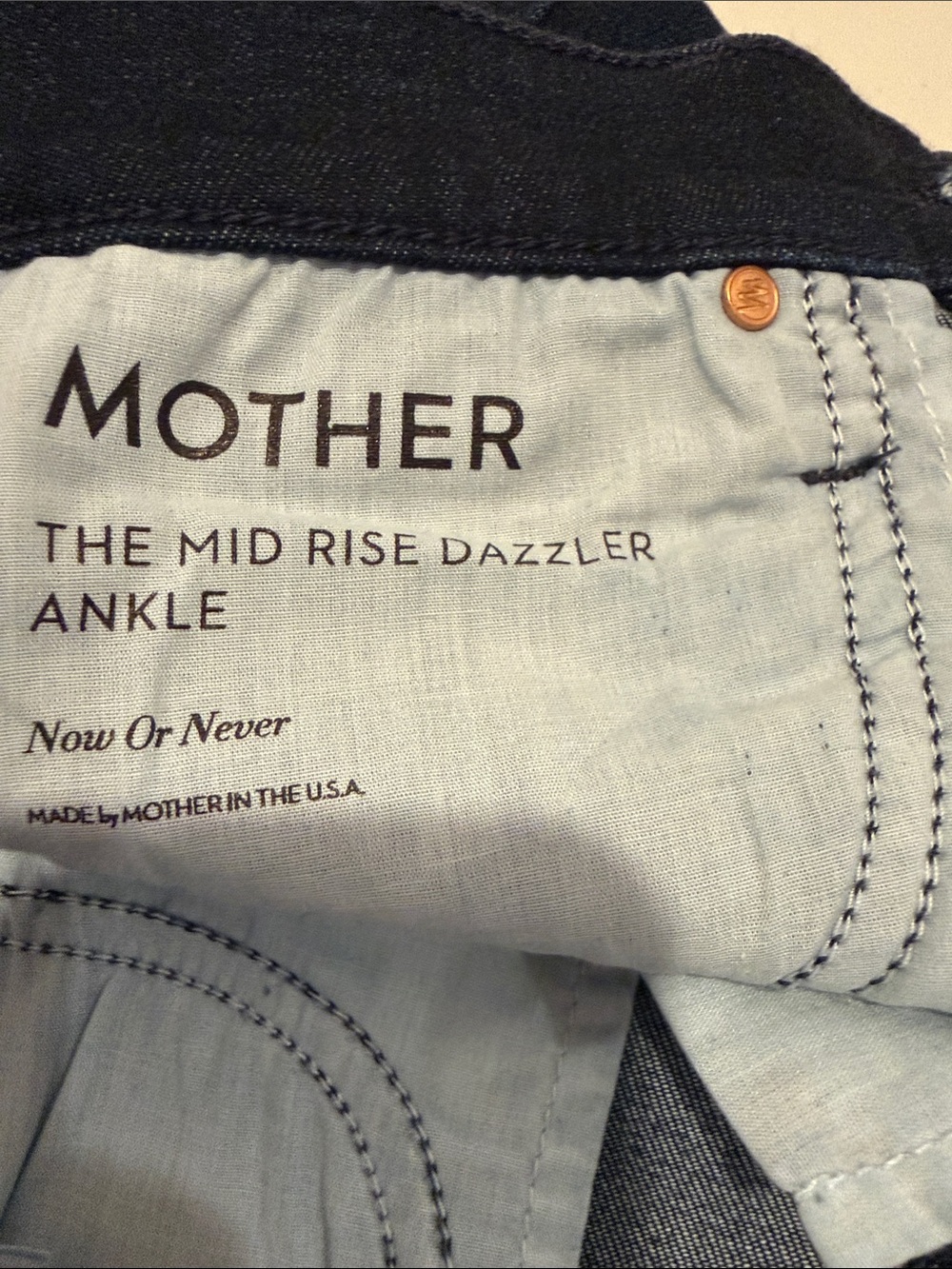 MOTHER Mid Rise Dazzler Ankle Jeans 26 - Picture 6 of 8